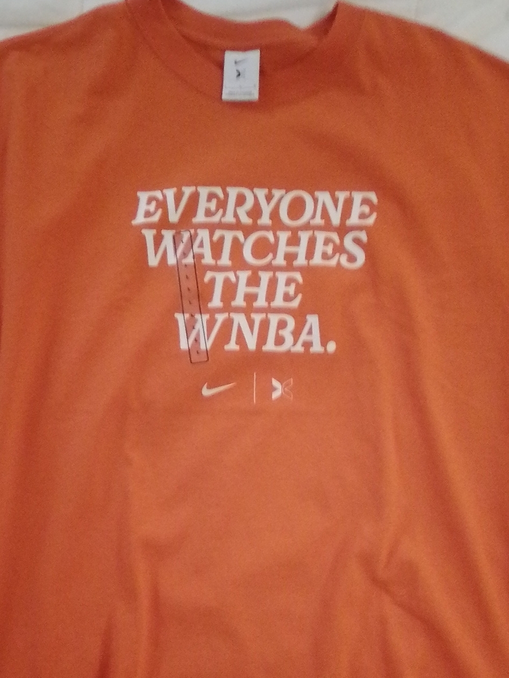 Nike Orange Short-Sleeve 'Everyone Watches the WNBA' Graphic Tee